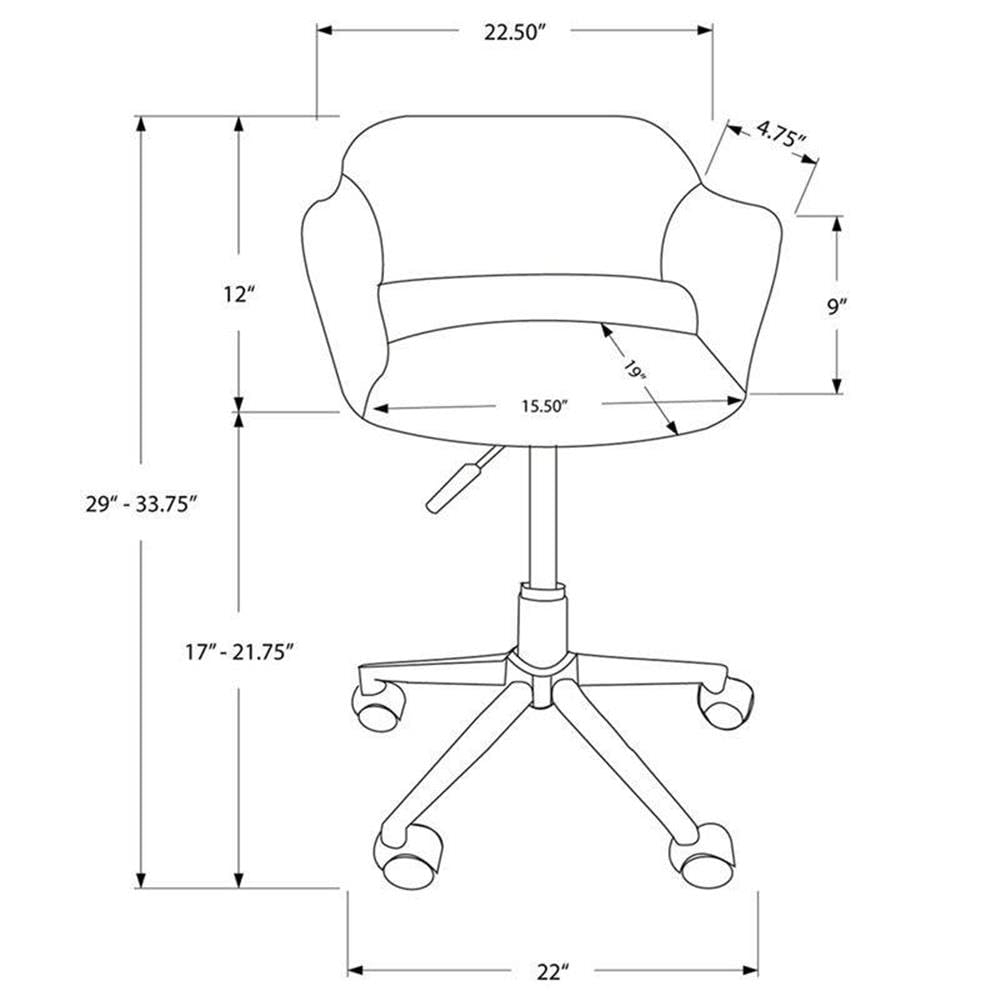 Monarch Specialties Office Chair White