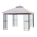 Garden Winds Replacement Canopy For The Garden Treasures Steel Finial Gazebo - Standard 350 - Beige