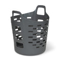 Clorox Flexible Laundry Basket - Plastic Hamper for Clothes, Bedroom, and Storage - Portable Round Bin with Carry Handles, 1 Bus