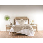 Kosas Home Dimitry 96X108 Rayon Velvet And Cotton Sateen King Quilt In Beige