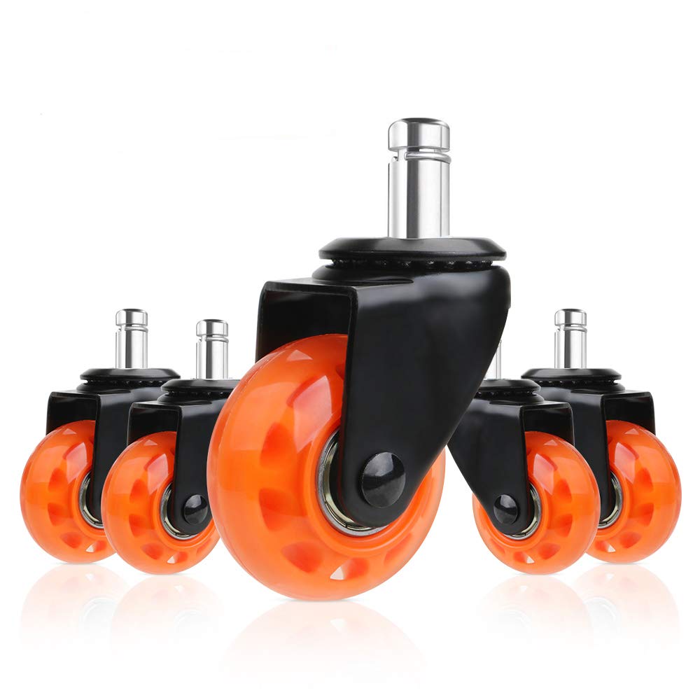 8T8 Upgrade Chair Caster Wheels 2', Smooth And Quiet Rolling, Heavy Duty Replacement Office Computer Desk Chair Casters, Safe F