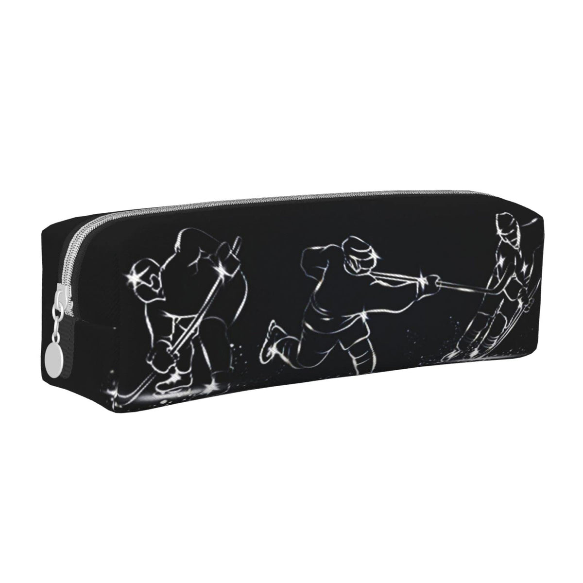 Lubhwt Pencil Case Ice Hockey Players Big Capacity Pencil Pen Case Pencil Bag Pouch Holder Box For School Office Girls Boys Adul