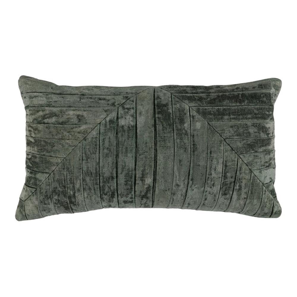 Kosas Home Laurant 14X26 Transitional Velvet Throw Pillow In Forest Green