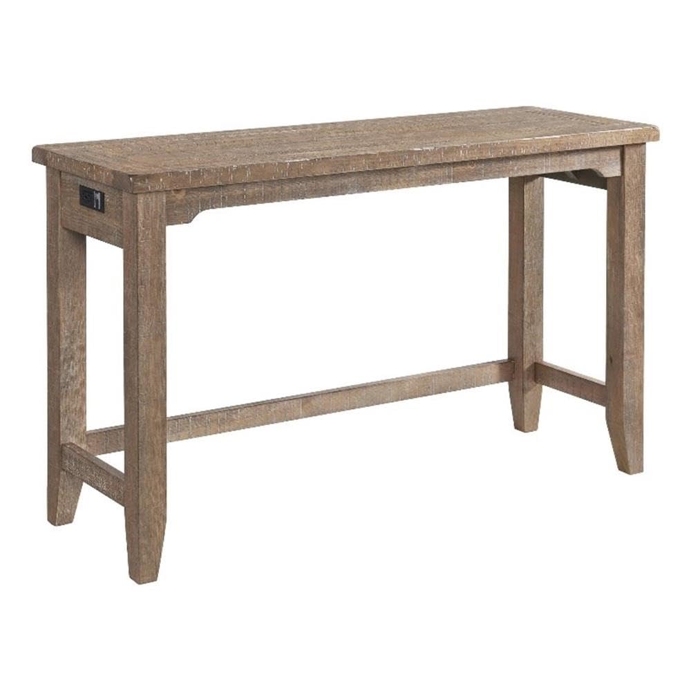 Intercon Highland 60" Sofa Bar Table with 4 Legs, Sandwash