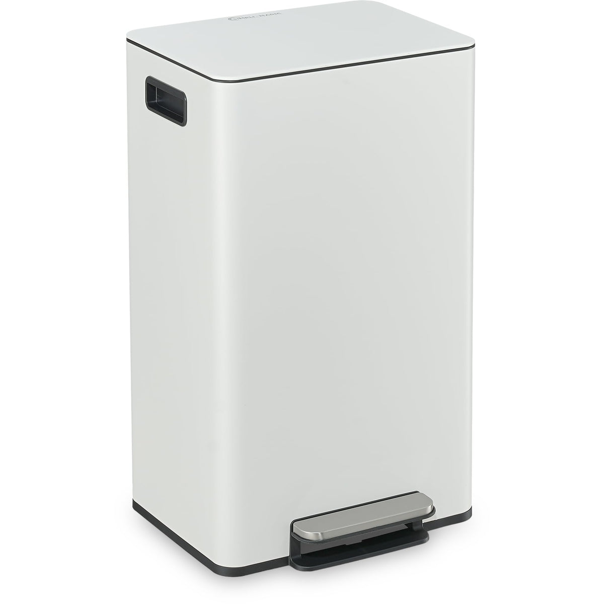 SIMPLIMAGIC 13 Gallon / 50L Step Trash Can, Infinity Edge, Cloud Dancer