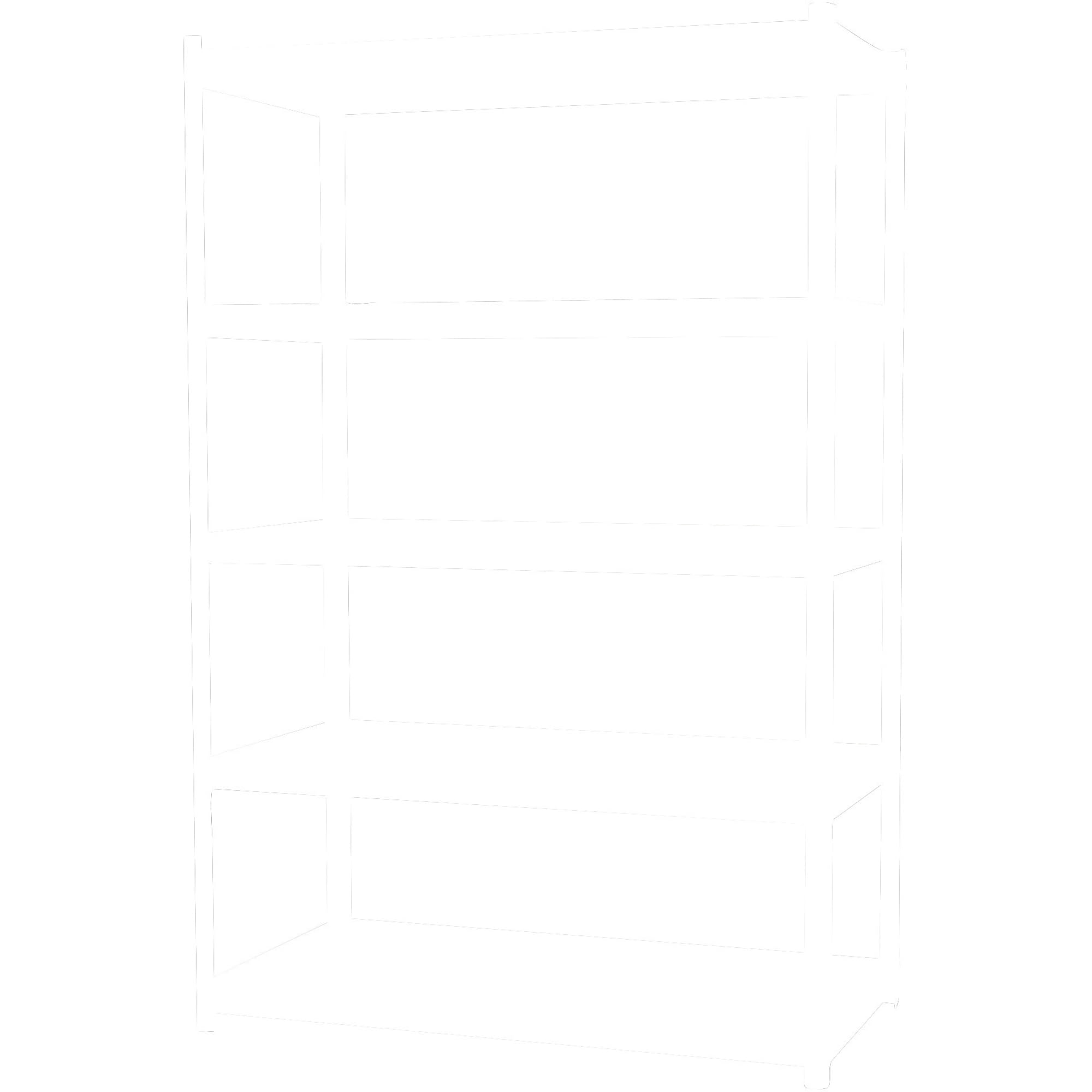 Lorell 2,300 lb Capacity Riveted Steel Shelving