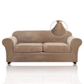 Princedeco 3 Pieces Sofa Covers Velvet Couch Covers For 2 Cushion Sofa Soft Sofa Covers For 2 Cushion Couch Width Up To 90 Inch