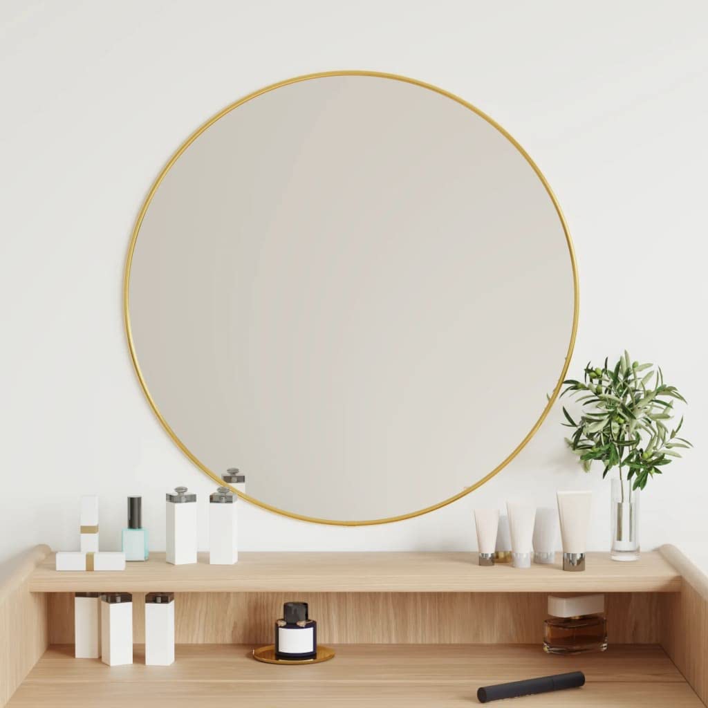 Revera Golden Wall Mirror Ø 60 cm Round