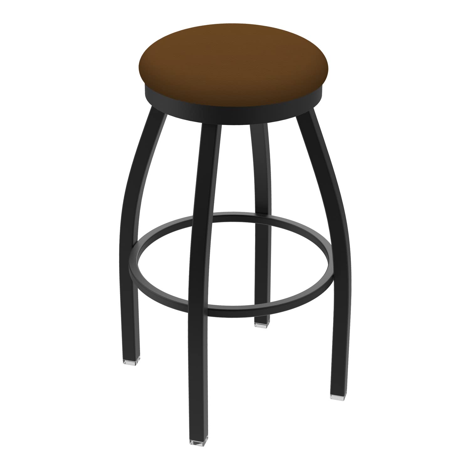 802 Misha 25 Swivel Counter Stool with Black Wrinkle Finish and Canter Thatch Seat