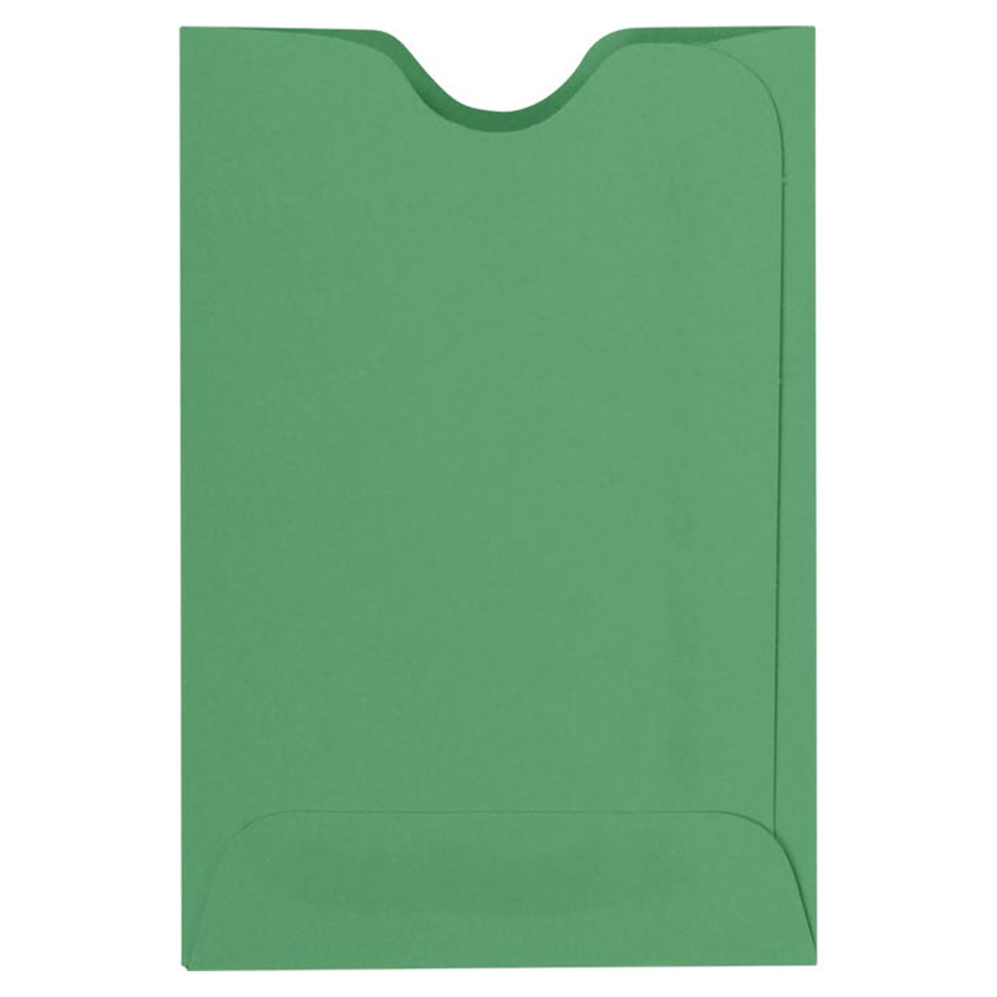 Luxpaper Credit Card Sleeves | 2 3/8' X 3 1/2' | Holiday Green | 80Lb. Text | 500 Qty
