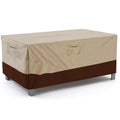 Vailge Veranda Rectangular/Oval Patio Table Cover, Heavy Duty And Waterproof Outdoor Lawn Patio Furniture Covers, Large Beige &