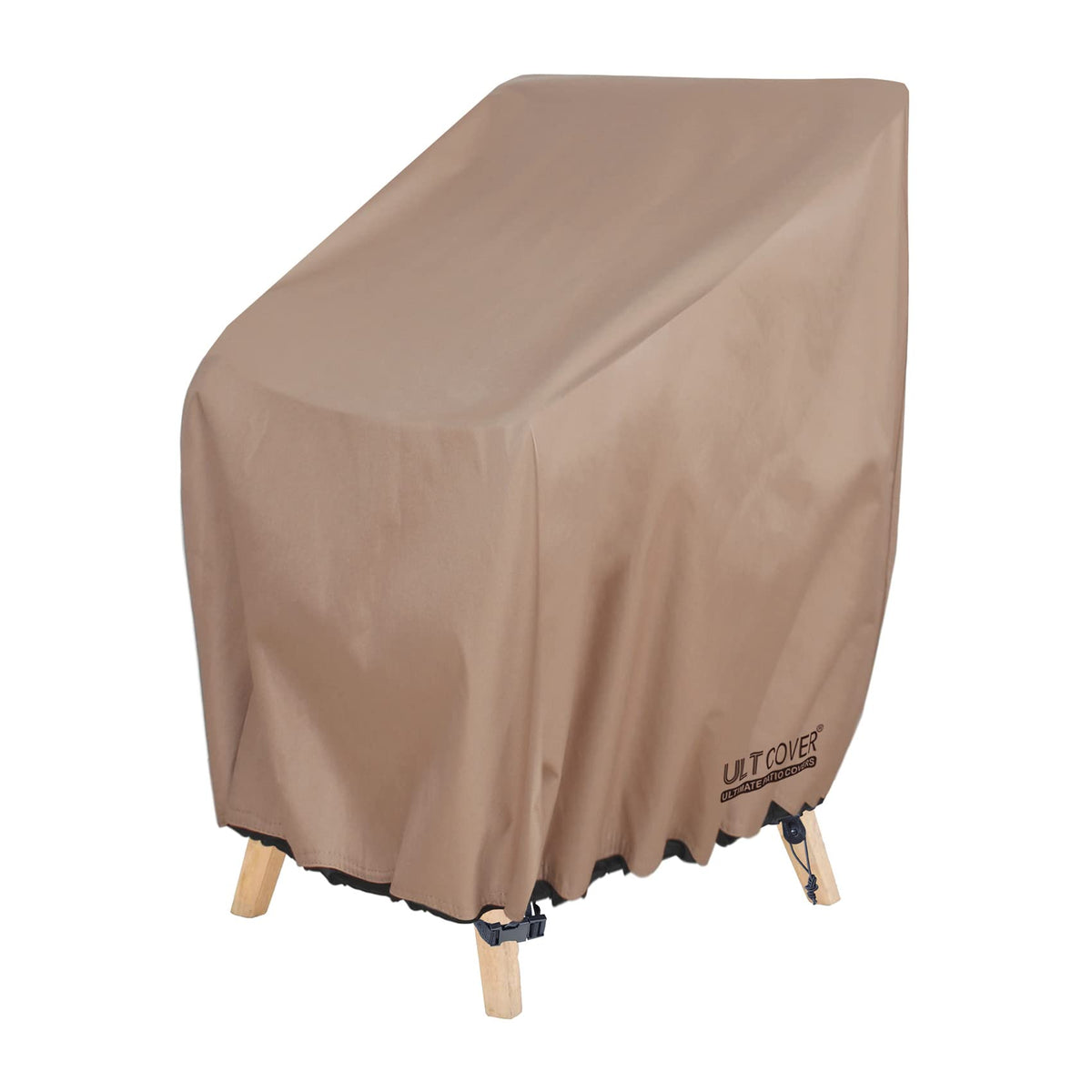 Ultcover Stackable Patio Chair Cover - Waterproof Outdoor Stack Of Chairs Cover Fits Up To 26W X 34D X 45H Inches
