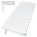 Neoaider Wall Mounted Folding Table 39.4   L X 19.7   W, Laundry Folding Table With Heavy Duty Metal Collapsible Shelf Brackets,