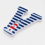 5.9'' High Diy English Letters Cartoon Marine Sailor Alphabet Decorative Wood Letters For Children Baby Name Girls Bedroom Weddi