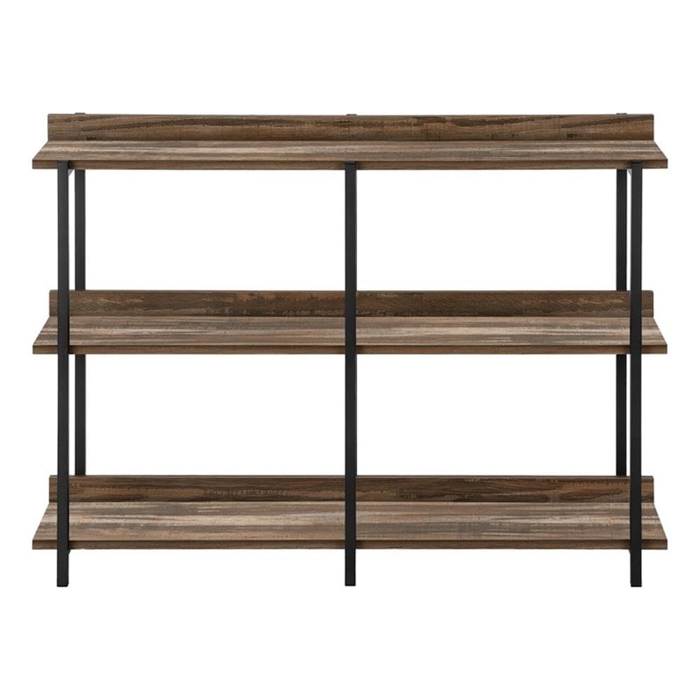 Monarch Specialties 2216 Accent Table, Console, Entryway, Narrow, Sofa, Living Room, Bedroom, Laminate, Contemporary, Modern Table-48, 47.25&quot; L x 12&quot; W x 34&quot; H, Brown Reclaimed Wood-Look/Black Metal