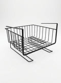 Black Under Shelf Storage Basket For Kitchen Cabinet  Iron Wire Hanging Shelf Organizer, Space Saving Cupboard Storage Rack, Mu