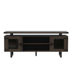 Mirella Low Wall Cabinet with Glass Doors