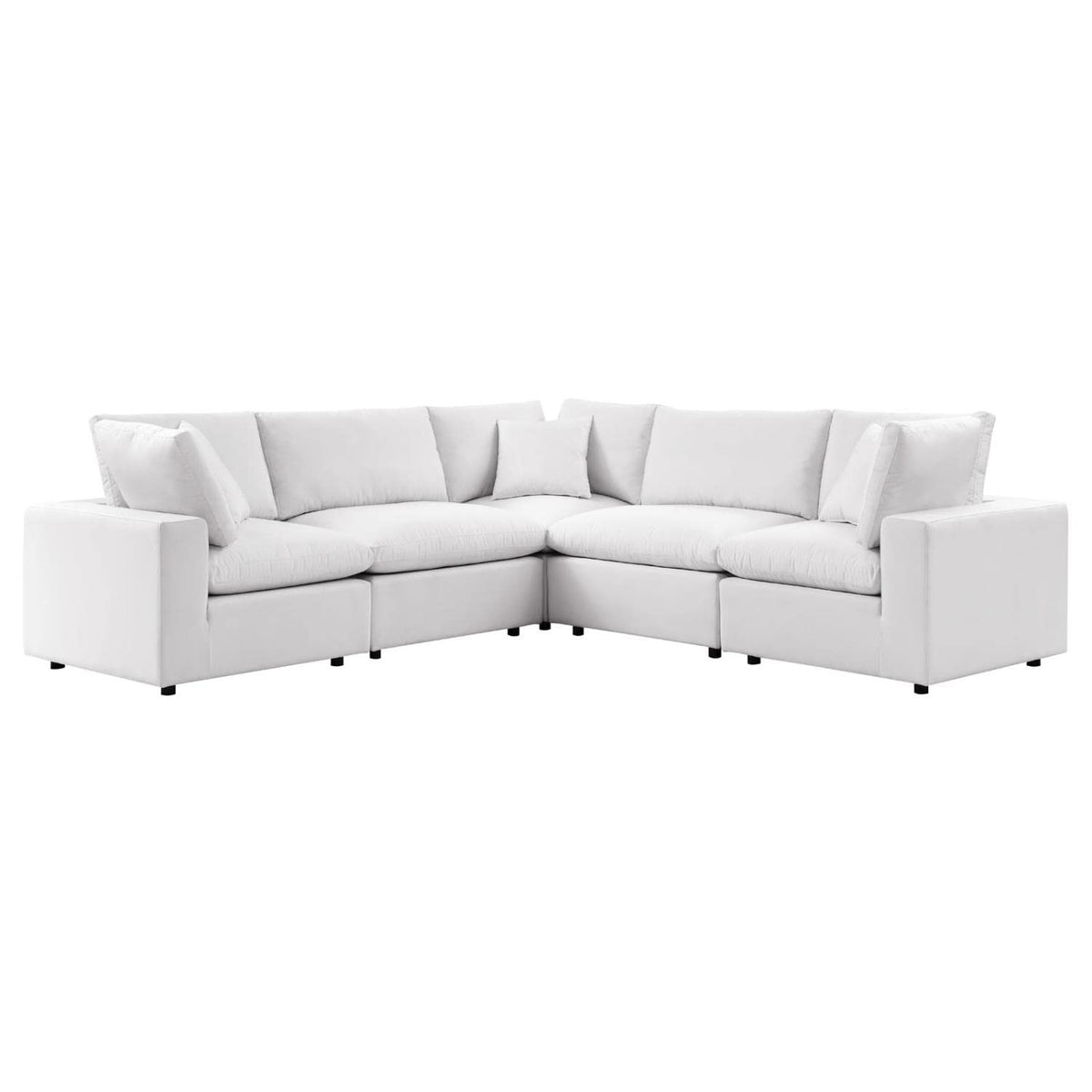 Commix 5-Piece Outdoor Patio Sectional Sofa