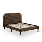 East West Furniture GB25Q-1HI0M 2-Piece Bedroom Set -Mid Century Bed and 1 Night Stand (Antique Mahogany)