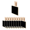 Uxcell 10Pcs Mini Chalkboards Signs With Clips Wood Chalkboard Tag For Weddings Party Message Board Notes Table Number Reminder