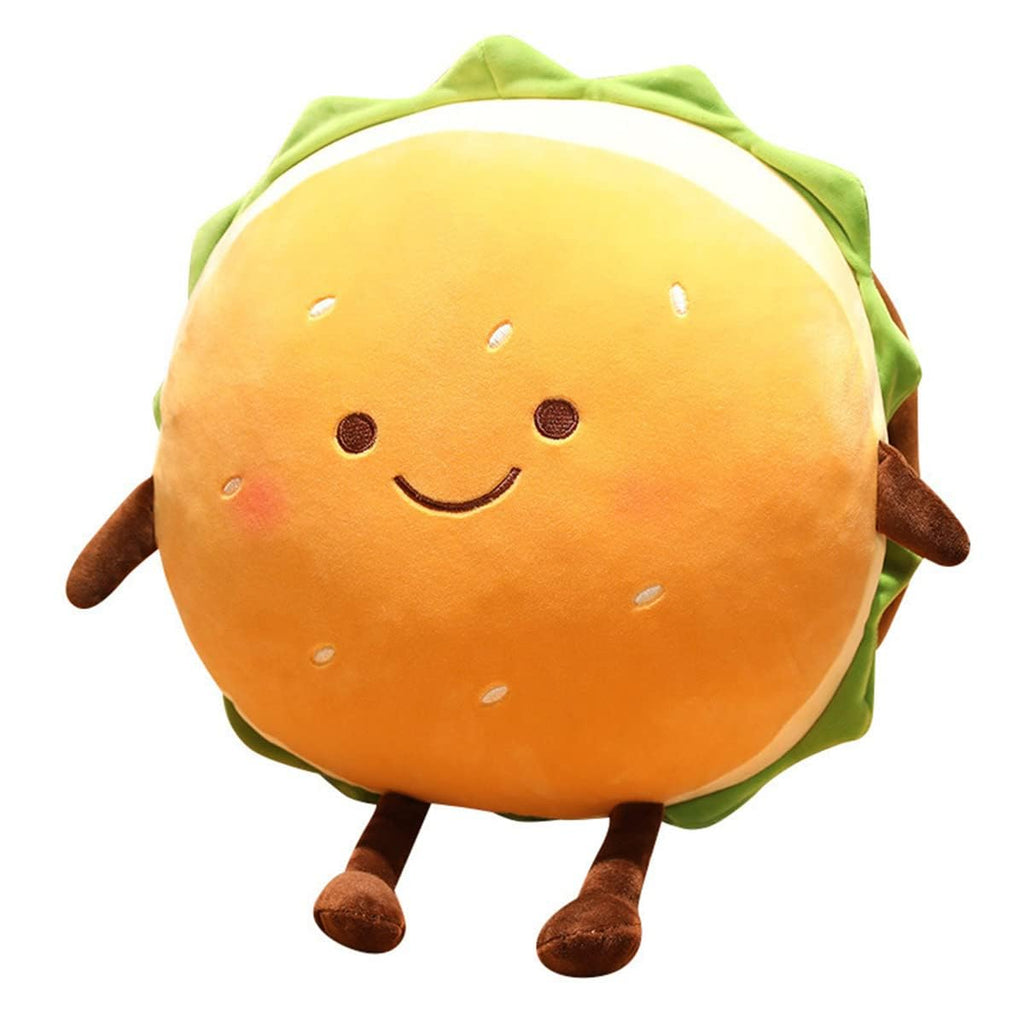 Goylmc Hamburger Plush Pillow - Hamburger Stuffed Pillow - Food Plush Pillow - Home Decoration Christmas Birthday Gift for Kids 