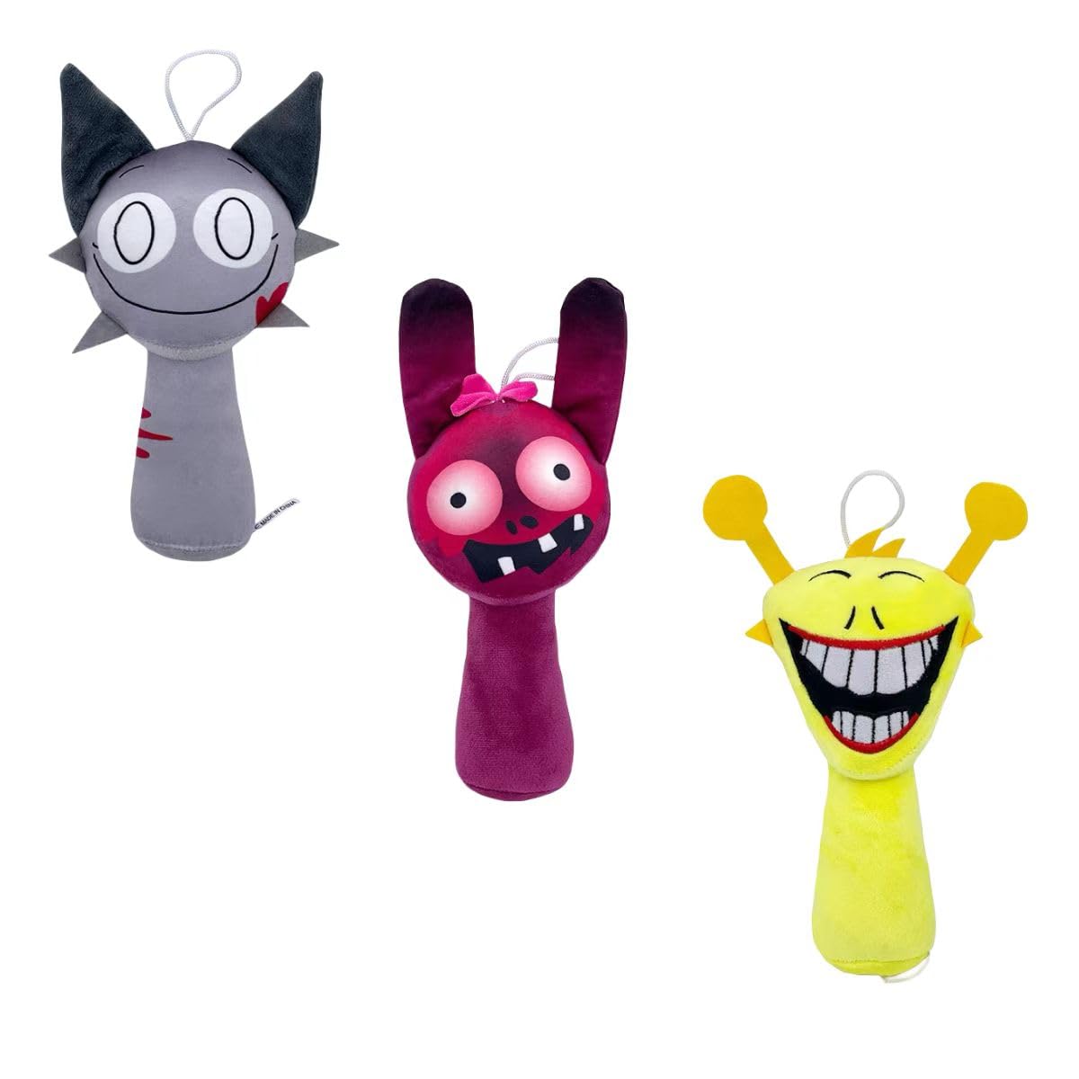 Sprunki Plush,10In Sprunki Game Plush, Realistic Cute Soft Stuffed Animal Doll Pillos Game Fans Boy Girl Kids(Sprunki-3Pcs-2)