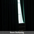 Miulee Dark Green Velvet Curtains Thermal Insulated Blackout Curtain Christmas Emerald Green Drapes For Bedroom Living Room Darkening 84 Inches Long Curtains Panels Rod Pocket Set Of 2