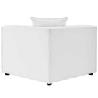 Modway Eei-4378-Whi Saybrook Patio Upholstered Loveseat And Ottoman Set In White