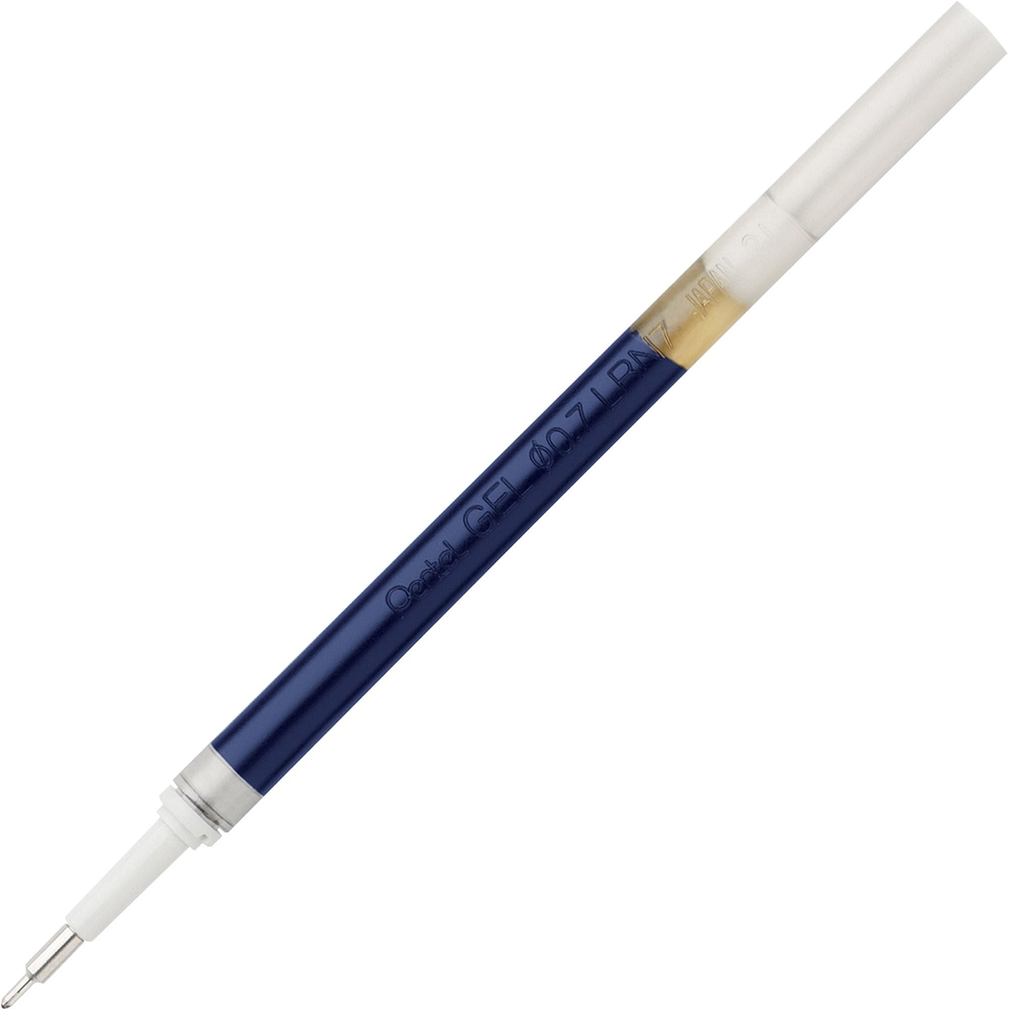Pentel Energel Retractable Liquid Gel Pen Refills, Needle Point, 0.7 Mm, Blue Ink