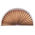 Redi Shade No Tools Original Arch Light Blocking Pleated Fabric Shade Natural, 72 W x 36 H
