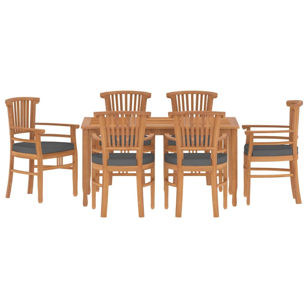 Vidaxl 7-Piece Garden Dining Set Solid Wood Teak, 3155778