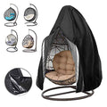 Oslimea Patio Hanging Egg Chair Cover, Waterproof With Zipper, Wind-Proof Swing Egg Chair Cover With Bottom Buckle, Outdoor Wick