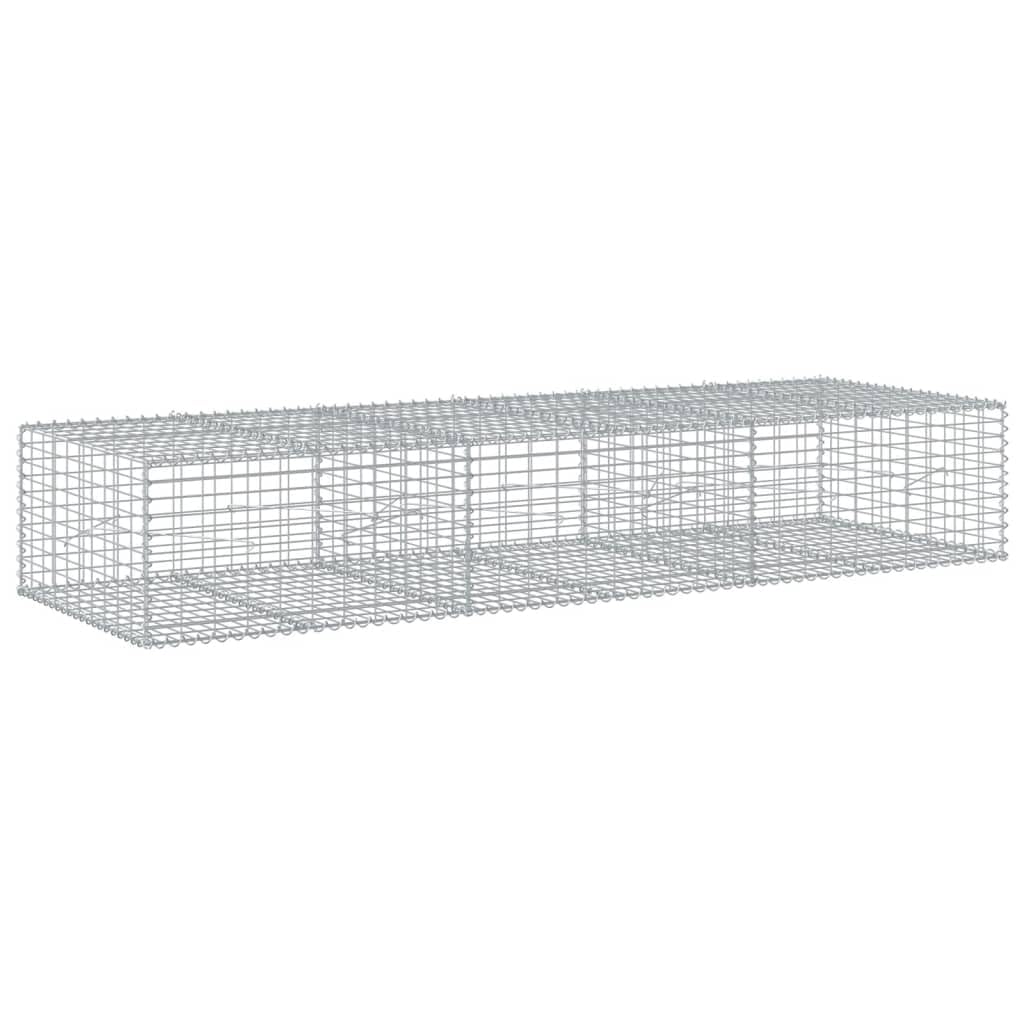 Vidaxl Gabion Basket With Cover - Versatile Outdoor Galvanized Iron Cage For Landscaping, Privacy, And Retaining Walls - Easy As