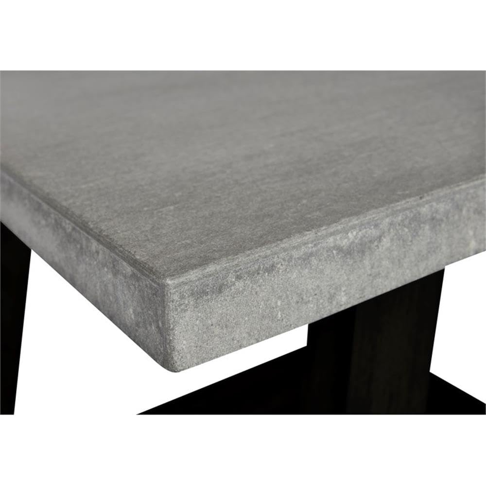 Progressive Furniture Jackson II Rectangular Cocktail Table, Concrete Gray/Black