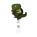 Reelfun Dinosaur Ot Occupational Therapist Retractable Badge Reel Id Tag, Nurse Gift