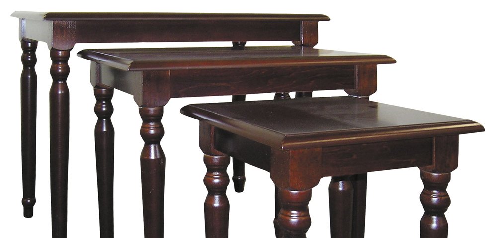 ORE International Cherry Nesting Tables