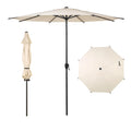 Abba Patio 9Ft Lyon Outdoor Patio Umbrella Outdoor Table Umbrella With Push Button Tilt And Crank Market Umbrella 8 Sturdy Ribs