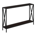 Convenience Concepts Tucson Console Table 47.25 - Modern Sofa Table with Storage Shelf, Entryway Hall Table for Living Room, Esp