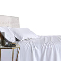 Royal Tradition Viscose From Bamboo Bed Sheets, California King, Solid White, Super Soft And Cool 4Pc Sheet Set