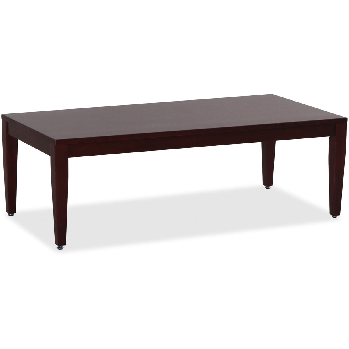 Lorell Mahogany Finish Solid Wood Coffee Table