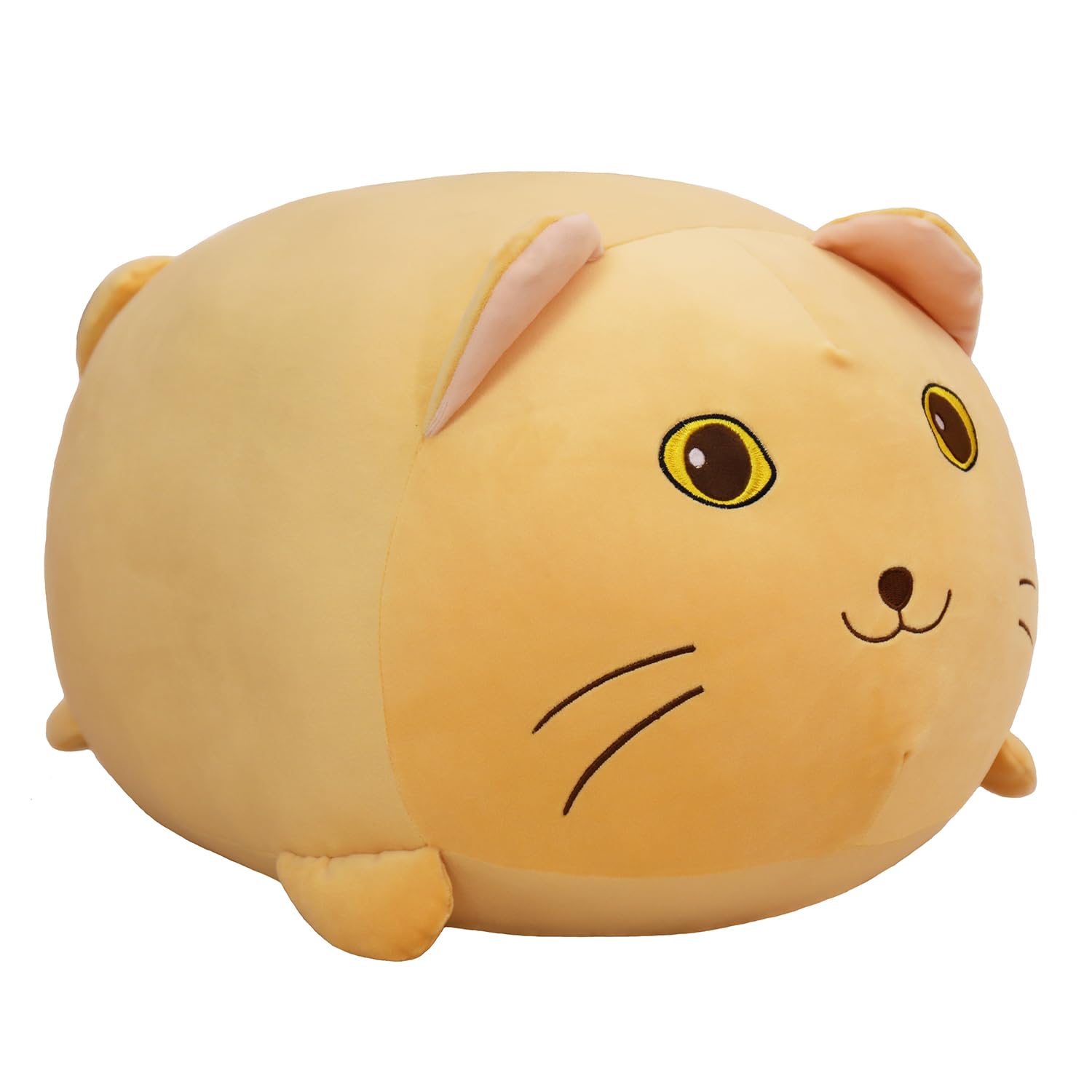 YESGIRL 20 inch Super Soft Cat Plush Pillow, Adorable Stuffed Animal Toy, Chubby Kawaii Cat Plushie for Boys Girls, Cute Room De