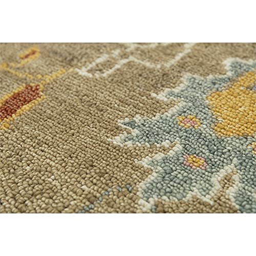 Muse 9' X 12' Abstract Taupe/Gray/Brown/Blue/Gray Hand Knotted Area Rug
