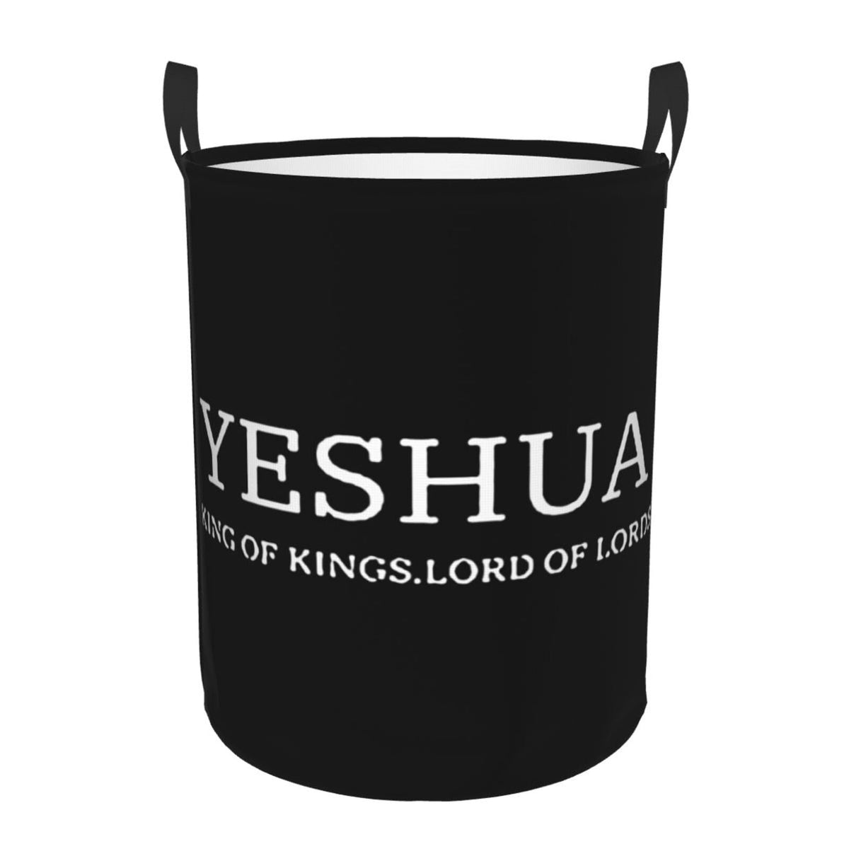 Yeshua Jesus Christian Laundry Basket Round Portable Storage Box Organizer Laundry Basket Portable Laundry Organizer