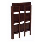 Winsome Wood Torino 3-PC Set Folding Bookcase w/Fabric Basket Storage and Organization, Antique Walnut/Black