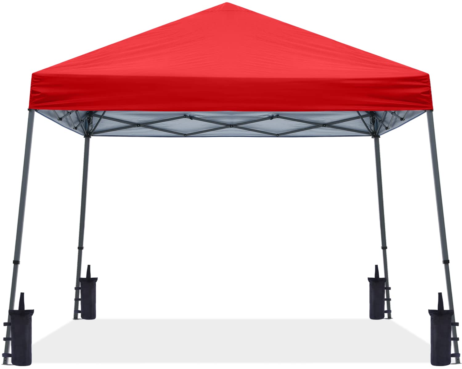 Abccanopy Stable Pop Up Outdoor Canopy Tent 12 X 12 Ft Base / 10 X 10 Ft Top, Red