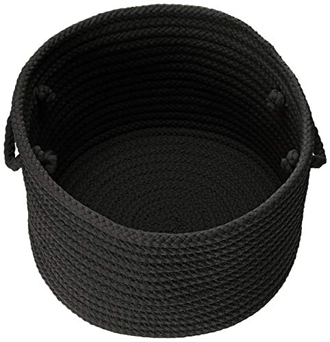 Colonial Mills Simply Home Solid Utility Basket, 14 By 10-Inch, Black