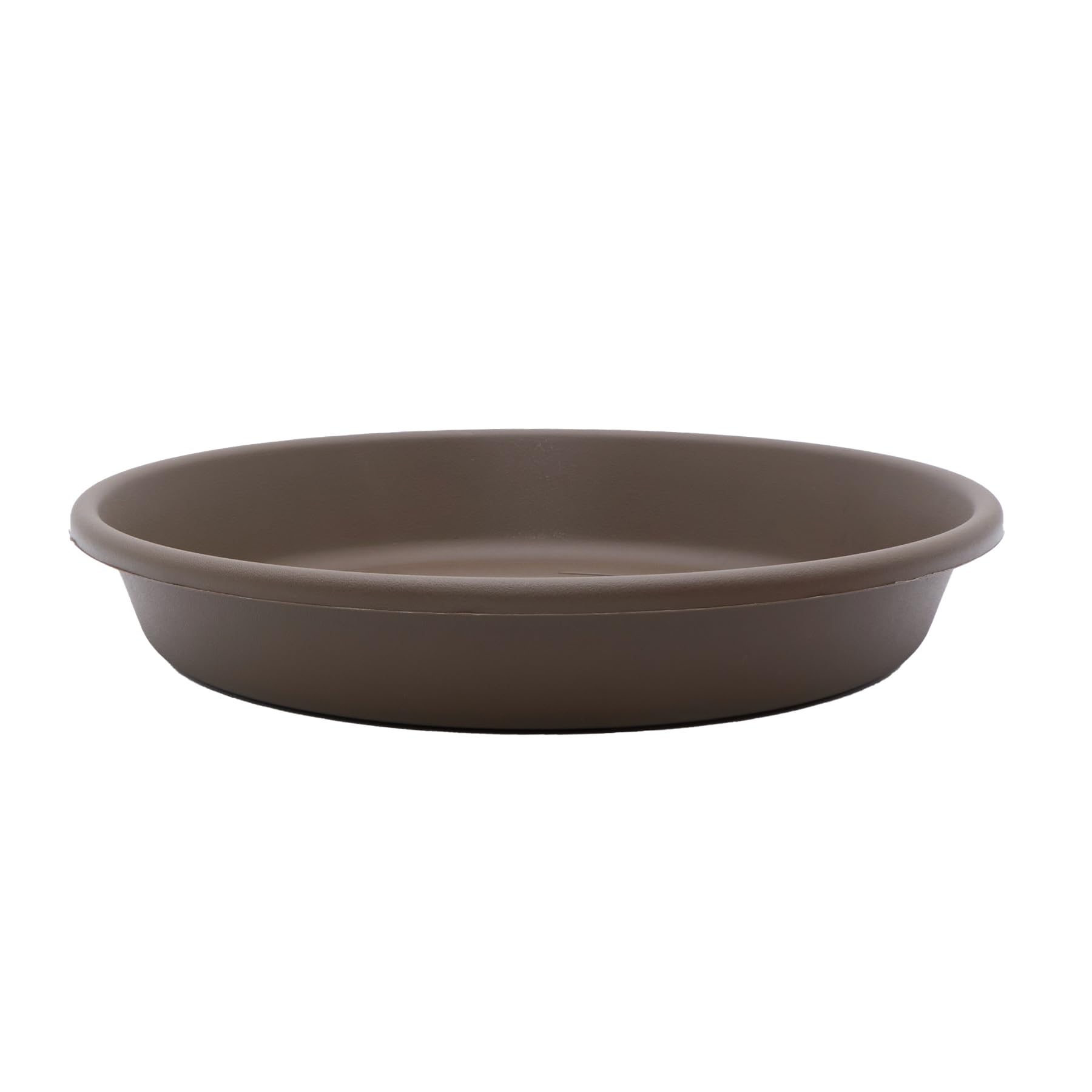 The Hc Companies 17.5 Inch Round Plastic Classic Plant Saucer - Indoor Outdoor Plant Trays For Pots - 17.5'X17.5'X3' Chocolat