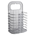 Hidak Folded Laundry Basket For Clothes Wall Mounted Portable Magic Sticker Plastic Laundry Dirty Clothes Mesh Laundry Basket To