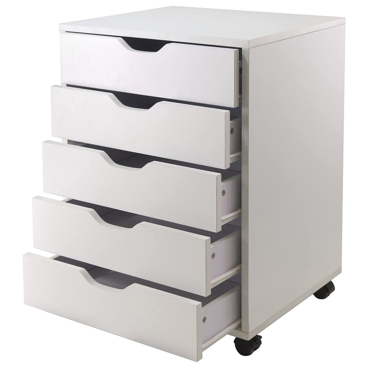 Winsome 10519 Halifax 5-Drawer Composite Wood Cabinet, White