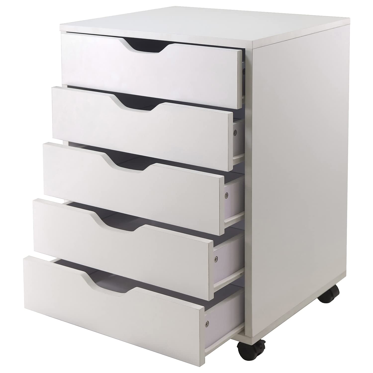 Winsome 10519 Halifax 5-Drawer Composite Wood Cabinet, White